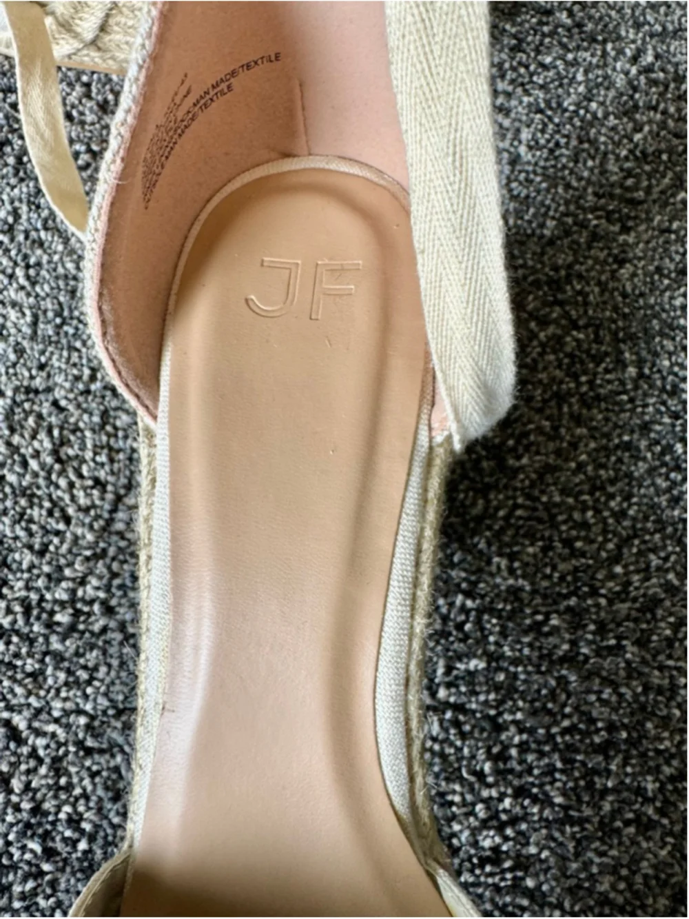 Women's Just Fab Jenala Espadrille Wedge in Ivory Size 12